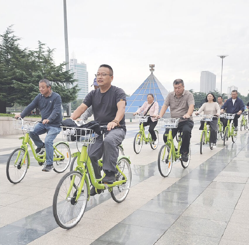 一場騎行一路景倡導綠色出行 一場騎行一路景倡導綠色出行